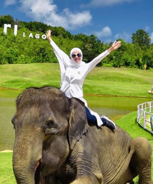 Exploring rescued animals and wildlife conservation at Safari Lagoi Bintan.